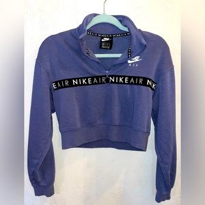 Nike Air cropped quarter zip